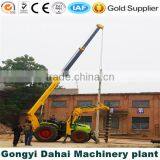 Pole Hole Digging Machine With Crande and Bulldozer thumbnail-3