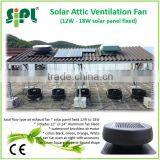 SUNNY FAN Industrial Ventilation Use Roof Mounting Heat Extractor Fan 12W Solar PV Module Powered Warehouse Air Exhaust Fan thumbnail-3