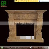 Modern Style Decorative Marble Marble Carving Fireplace Surround
