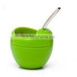 Silicone Yerba Mate Tea Cup Gourds With Bombilla Straw thumbnail-2