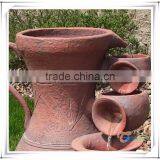 Small Indoor Multi Ceramic Pot Fiberglass Fountain thumbnail-3