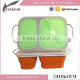 Compartment Silicone Lunch Box Wholesale thumbnail-1