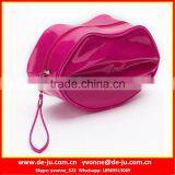 Red Lifelike Lip Shaped Cosmetic Bag thumbnail-1