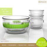 Newest Double Layer Pyrex Glass Icecream Bowl