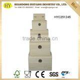 FSC Unfinished Storage Box Wood for Wholesale thumbnail-1