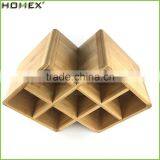Bamboo 7 Slot Bottles Holder Wine Rack Homex-BSCI thumbnail-1