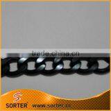 Gunmetal Finished Aluminum Bulk Curb Chain 6x4mm Links thumbnail-1