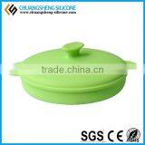 Silicone Folding Puppy Food Bowl, Collapsible Silicone Bowls, Thermos Food Bowl thumbnail-2