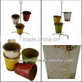 LONG SHAPE ROUND CERAMIC PLANTER thumbnail-1