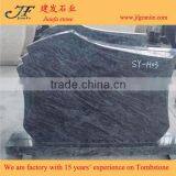 Antique Simple Design Bahama Blue Granite Headstone thumbnail-1