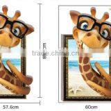 Funny Giraffe Animal Wall Paper , Self Adhesive 3D Wall Paper , Wall Sticker thumbnail-6