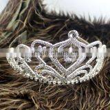 Silver Metal Fashion Accessories Women Hearwear Rhinestone Wedding Tiaras thumbnail-2