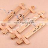 Trousers Hanger With Hooks Clamps for Plastic Pants Wooden Hanger thumbnail-2