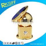 2016 hot sell elegent high-end golden color with diamond phone car holder