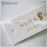 Hot Stamping Gold Color Logo White Hang Tag thumbnail-3