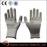 PU work gloves HPPE cut resistant gloves work