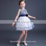 High Quality Girls Sleeveless Princess Children Flower Girl Dress for Party Prom Dresses thumbnail-2