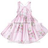 Toddler Girls Dress 2017 Summer Beach Style Floral Print Princess Dress Party Costume Kids Dresses for Girls thumbnail-2