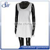 Women's Summer Sleeveless Loose T-Shirt Dress thumbnail-2