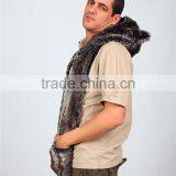 Fashion Faux Fur Animal Hooded Scarf Slouch Beanie Winter Hat thumbnail-4