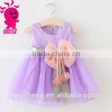 2016 New Wholesaler Baby Princess Christmas Dresses Girls Skirt Set With Bowknot thumbnail-3