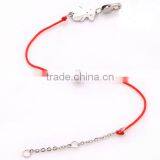 Make Your Own Logo Stainless Steel Tag Adjustable Cord Bracelets Hand Woven Wax Cord Logo Tag Bracelets Premium Gifts 2017 thumbnail-5