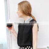 F20038B Hot Selling High Quality Short Sleeve Women Chiffon Shirt thumbnail-2