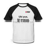 Fancy Custom Printing Cotton Raglan Sleeve T Shirt Made in China thumbnail-3