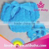 2015 New Arrival Hottest Selling Rosette Baby Infant Cotton Bloomer With Shoes Set thumbnail-5