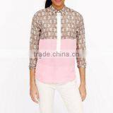 Fashion Girls Printed Chiffon French Designer Shirts thumbnail-1