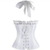 Elegant Women Waist Trainer Cincher Overbust Corsets Shaper Bowknot Halter Tops Sexy Waist Trainer thumbnail-3