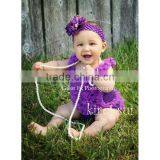 Halloween Baby PURPLE Ruffles Pettitop With Panties 2 Pcs Set thumbnail-1