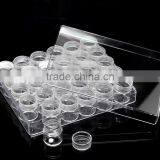1PC Rectangle Acrylic Clear Beads Display W/Lid Storage Container thumbnail-1