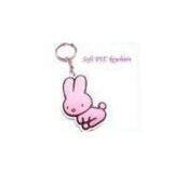 Personalized Rabbit Shaped Logo Rubber Soft PVC Products Keychain for Giveaway Gift thumbnail-1