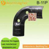 Black Powder Coated Metal Joint For Lean Pipe System