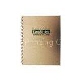 PU Kraft Paper Perfect Binding Personalised Custom Printed Notebook With Pantone Colors
