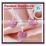 XP-JS-0201 China Ball Heart New Design Women Jewelry Sets