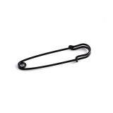 Black Painted Big Garment Brooch Safety Pin 3 Inch Length thumbnail-3