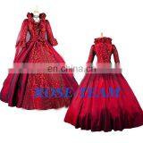 Rose Team-Free Shipping Custom-made Elegant Aristocrat Gothic Dress Red Victorian Dress Ball Gown thumbnail-1