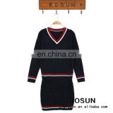 Japan Style Design For Women Pullover Sweater With Skirt Twinset