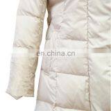 Women Cheap Big Turn-down Collar Long Quilted Cotton Coat thumbnail-6
