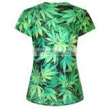 Golden Supplier Green Color Cheap Women Custom T Shirt Printing Casual Wear Tee Shirt thumbnail-4