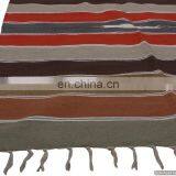 Cotton Dariya Hand Woven Beach Throw Hippie Carpet Handmade Rugs Yoga Mat thumbnail-3