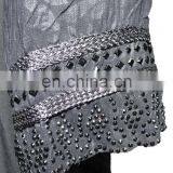 Designer Floral Printed Dubai Burkha With Black Diamond Stone Work / Casual Occasion Wear Abaya (dubai Abaya 2017) thumbnail-4