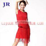 Competition Fringe Latin Dance Costume Dress L-7002# thumbnail-2