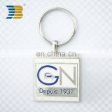 Square Shape Hard Enamel Custom Metal Car Keychain thumbnail-2