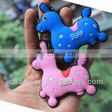 Make Animal Logo Rubber Keyring,soft Pvc Key Chain,plastic 2D Keychain With Custom Own Design