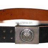 West-German-Army-Leather-Belt-&-Buckle thumbnail-1