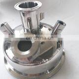 Санитарная полусферическая крышка с смотровым стеклом и штуцером типа MNPT с ключевым соединением для экстрактора бутана thumbnail-5