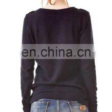 Women Knit Wool Cashmere Sweater, Ladies Knitwear thumbnail-2